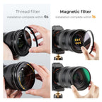 K&F Concept Magnetic 1/4 Black Mist Nano-X Filter incl Adapter Ring and Lens Cap 82mm