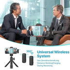 Ulanzi J12 Wireless Microphone Set w/ two Transmitters for USB-C