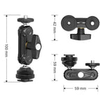 Ulanzi Mini Magic Arm w/ Cold Shoe and 1/4" Side