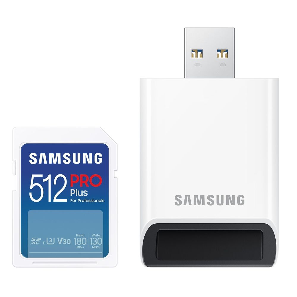 Samsung PRO Plus 512GB SDXC UHS-I w/ SD-Reader (2023)