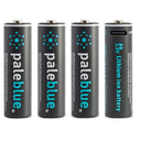 Pale Blue 4x AA Lithium 1.5V rechargeable battery with USB-C