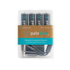 Pale Blue 4x AA Lithium 1.5V rechargeable battery with USB-C