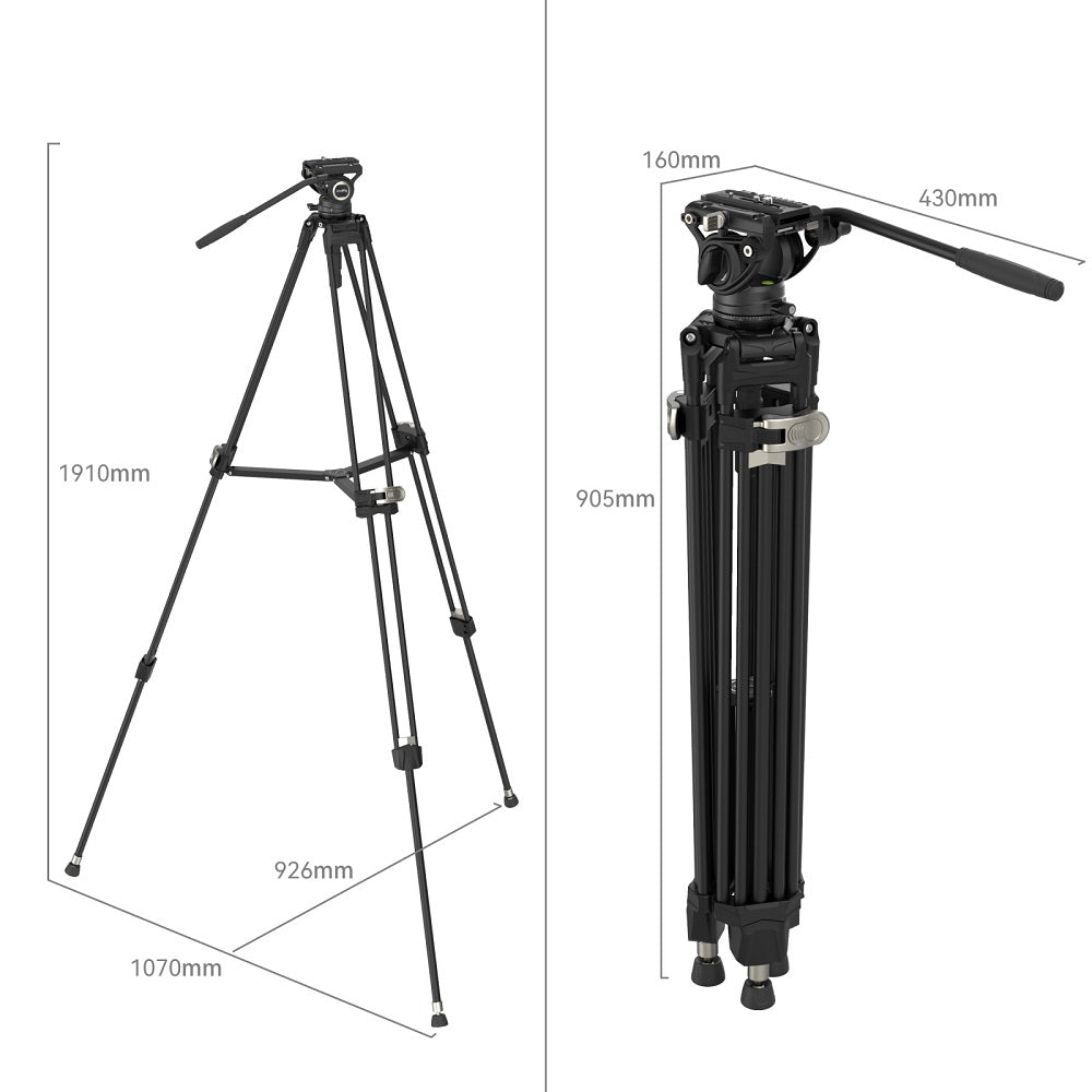 SmallRig 4163 FreeBlazer Heavy-Duty Aluminium Alloy Tripod Kit AD-80