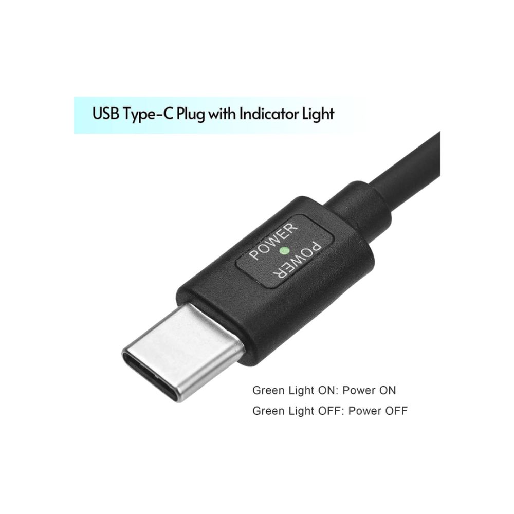 Caruba PD-DCC12 Panasonic DMW-BLF19 Dummy Battery, USB Type C Coiled Cable