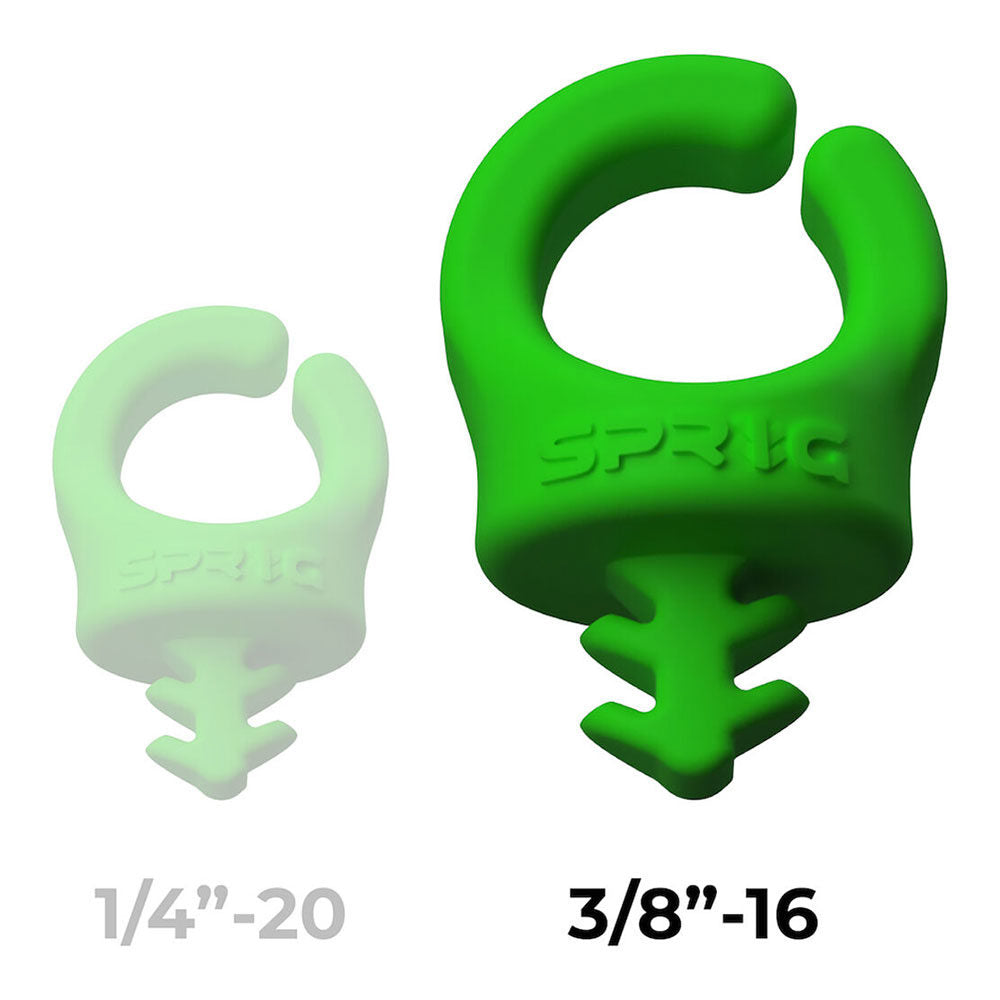 SPRIG Cable Opening 13.5mm 3/8”-16 - Green - 3-Pack