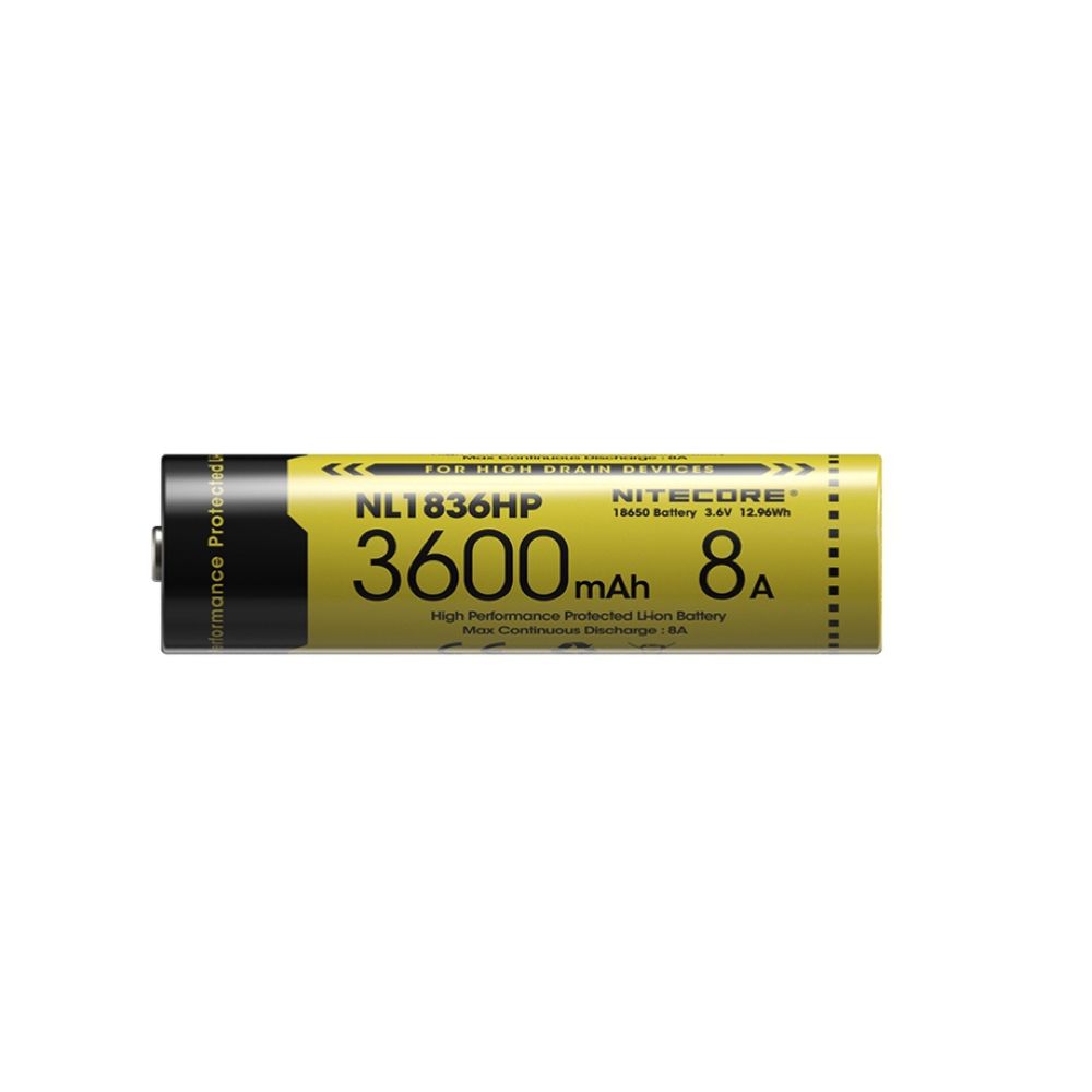 Nitecore NL1836HP Li-ion rechargeable battery, 3.6V, 3600 mAh