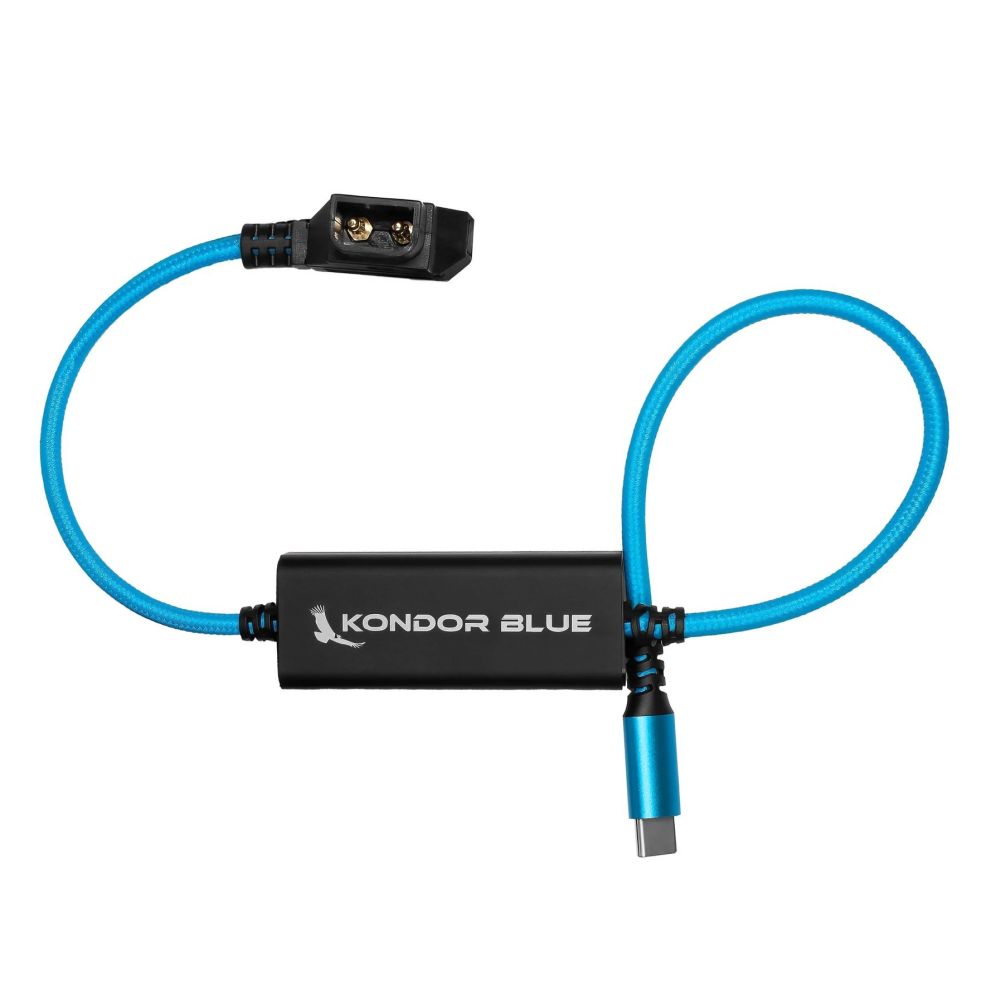 Kondor Blue 16" D-Tap to USB C Power Delivery Cable for R5C