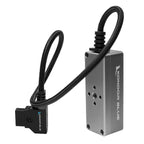 Kondor Blue 12V Metal D-Tap Hub 4 Way Port Power Tap Splitter (1/4"-20 Threads)