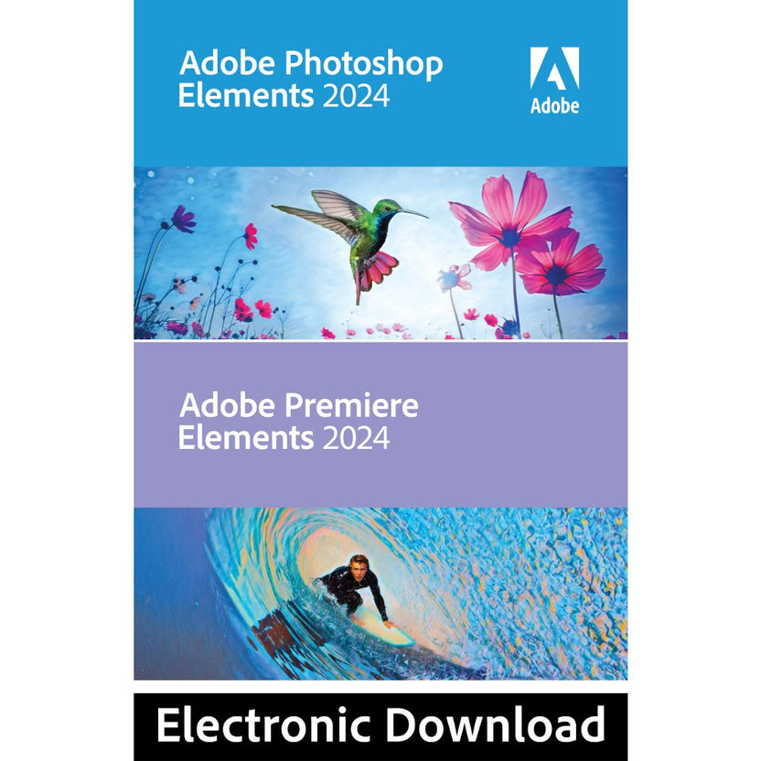 Adobe Photoshop & Premiere Elements 2024 - PC - Digital Licence