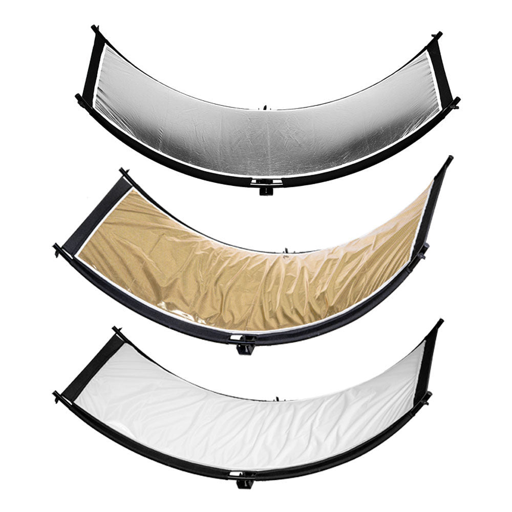 Caruba Curved Face Reflector Pro Kit, 180cm x 65cm (incl Extension Set)