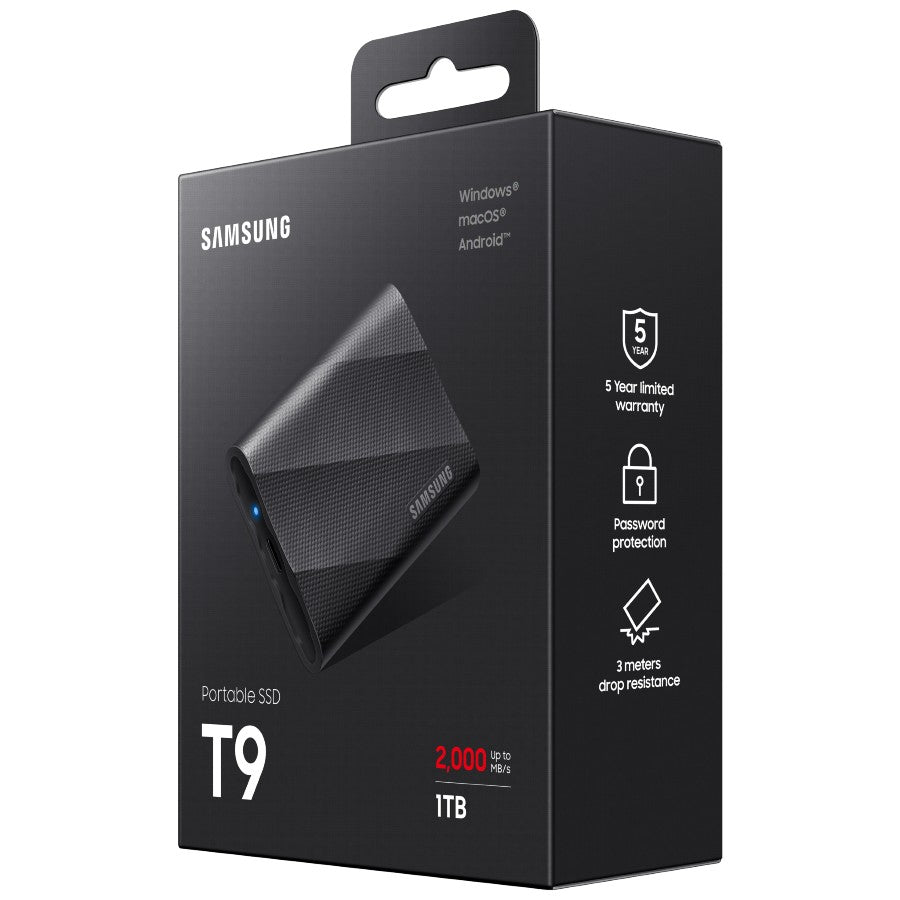 Samsung Portable SSD T9 1TB, Black