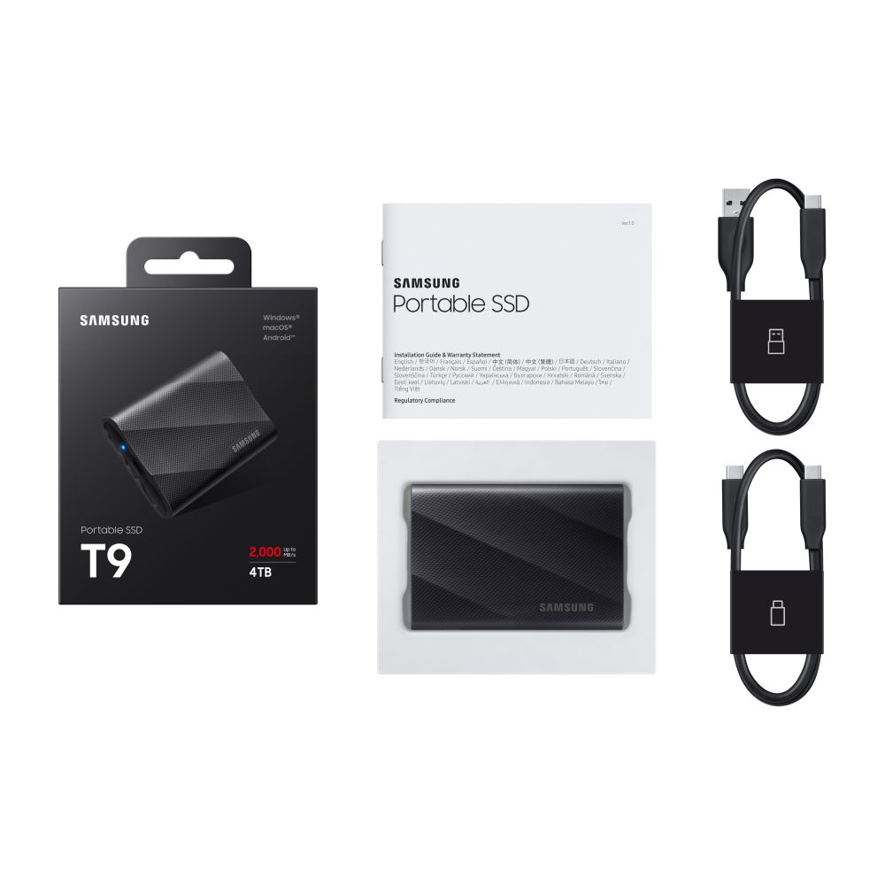 Samsung Portable SSD T9 4TB, Black