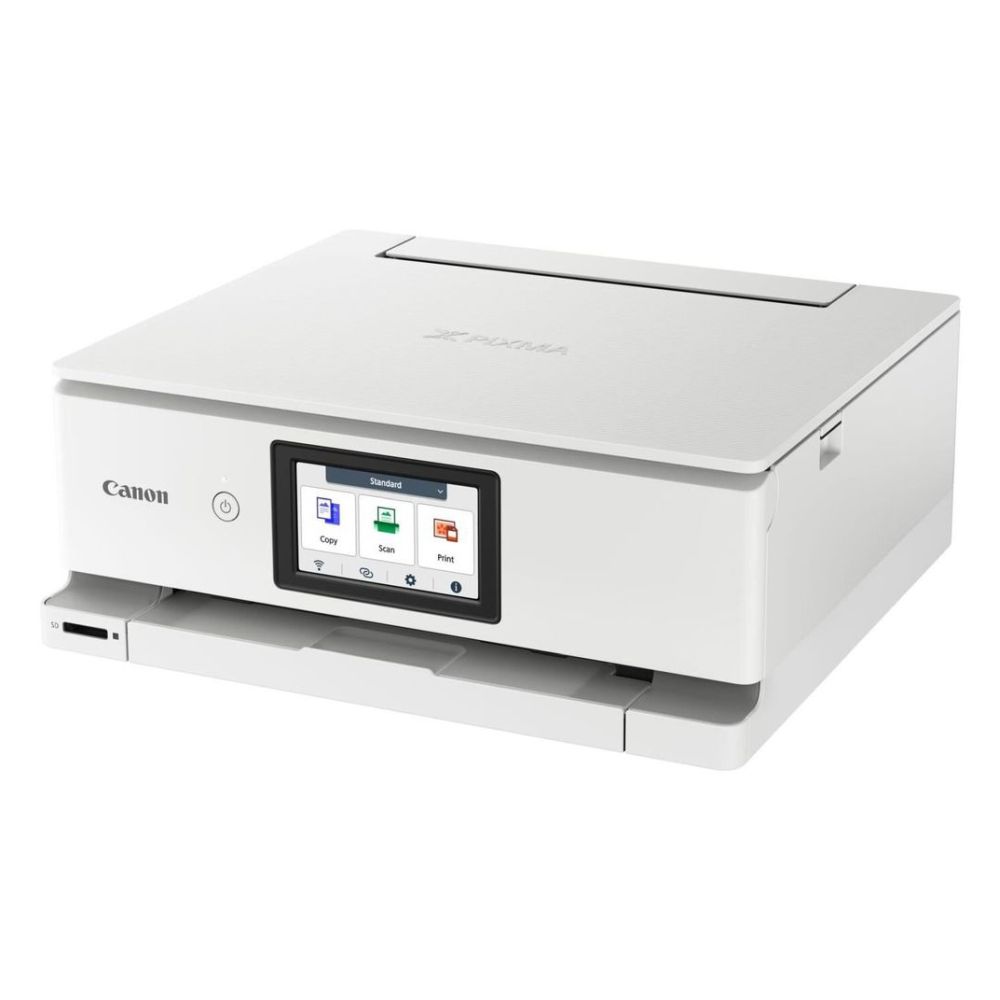 Canon PIXMA TS8751 Wireless Inkjet Multifunction Printer, White, A4/A5/B5