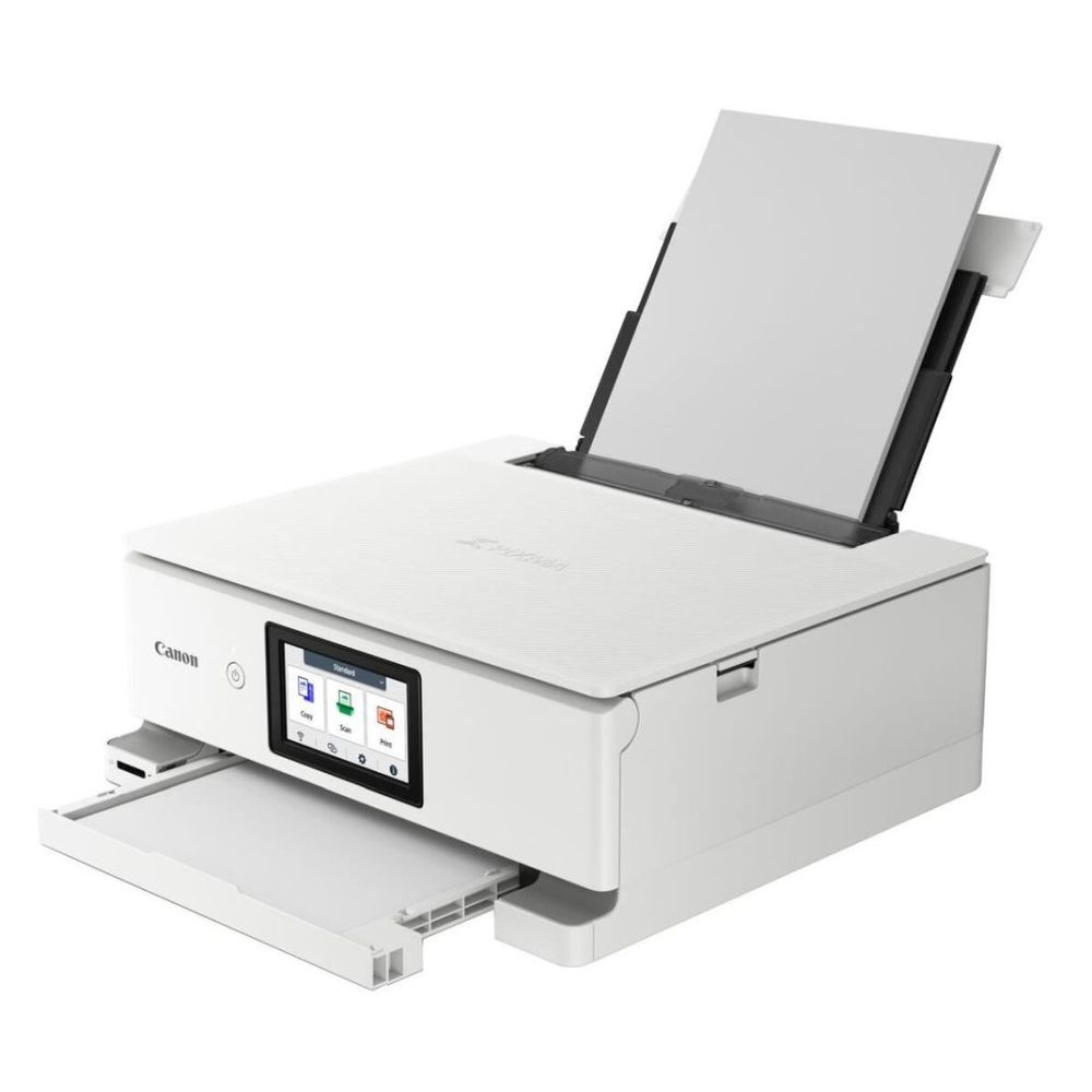 Canon PIXMA TS8751 Wireless Inkjet Multifunction Printer, White, A4/A5/B5