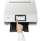 Canon PIXMA TS8751 Wireless Inkjet Multifunction Printer, White, A4/A5/B5