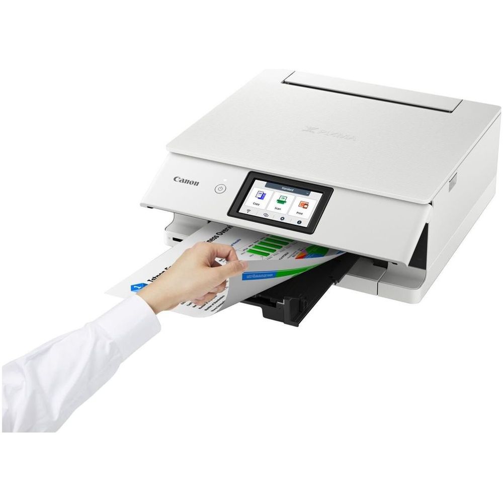 Canon PIXMA TS8751 Wireless Inkjet Multifunction Printer, White, A4/A5/B5