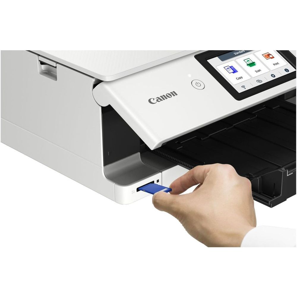 Canon PIXMA TS8751 Wireless Inkjet Multifunction Printer, White, A4/A5/B5