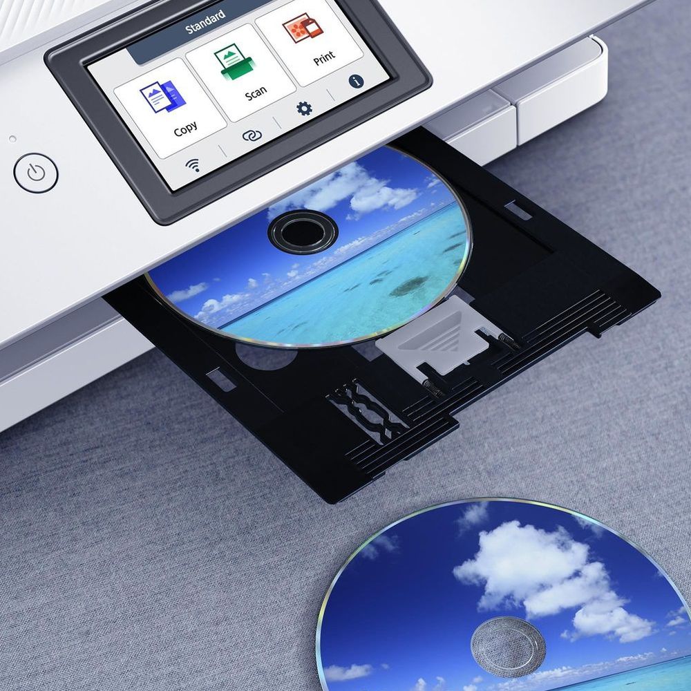 Canon PIXMA TS8751 Wireless Inkjet Multifunction Printer, White, A4/A5/B5