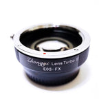 The Zhongyi Mitakon Lens Turbo Mark 2 EF-FX is an adapter that offers more possibilities for your Fujifilm X camera