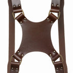 The Hantler Dual camera harness Brandy / Brass, Large