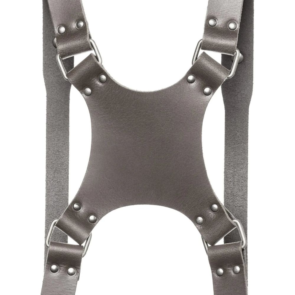 The Hantler Dual camera harness Stone Gray / Old silver, Large
