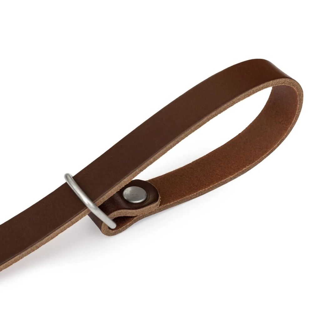The Hantler Wrist strap - quick release Brandy / silver