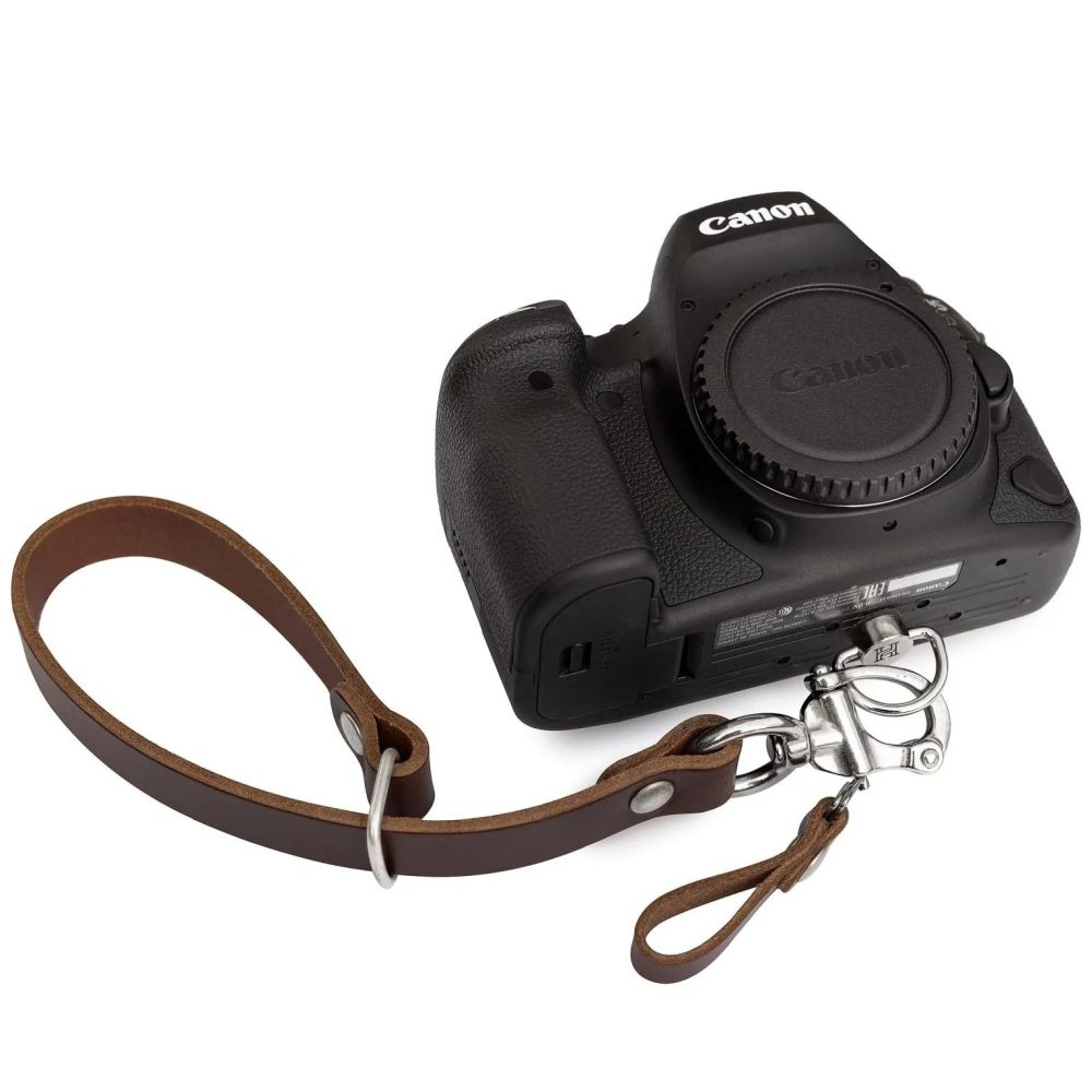 The Hantler Wrist strap - quick release Brandy / silver