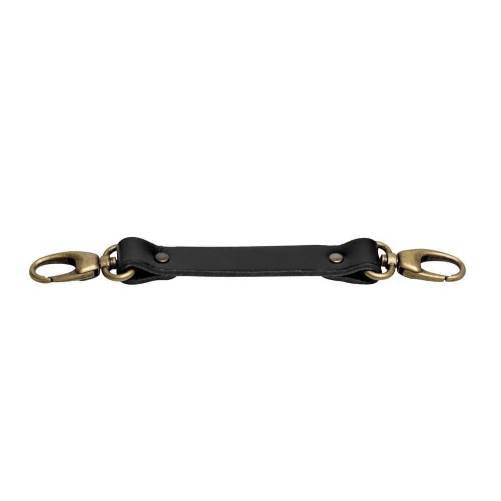 The Hantler Chest strap black / Brass, 22cm