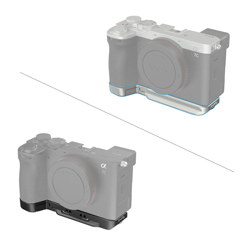 SmallRig 4439 Bottom Mount Plate for Sony Alpha 7C II / 7CR, silver