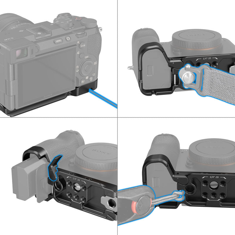 SmallRig 4439 Bottom Mount Plate for Sony Alpha 7C II / 7CR, silver