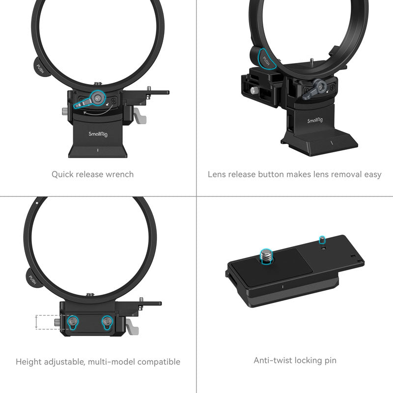 SmallRig 4305 Rotatable Horizontal-to-Vertical Mount Plate Kit for FUJIFILM GFX Series