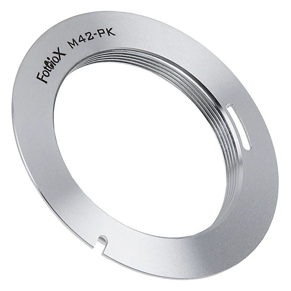 Fotodiox Pro Lens Mount adapter - M42 Type 1 Screw Mount SLR Lens to Pentax K (PK) Mount SLR Camera Body