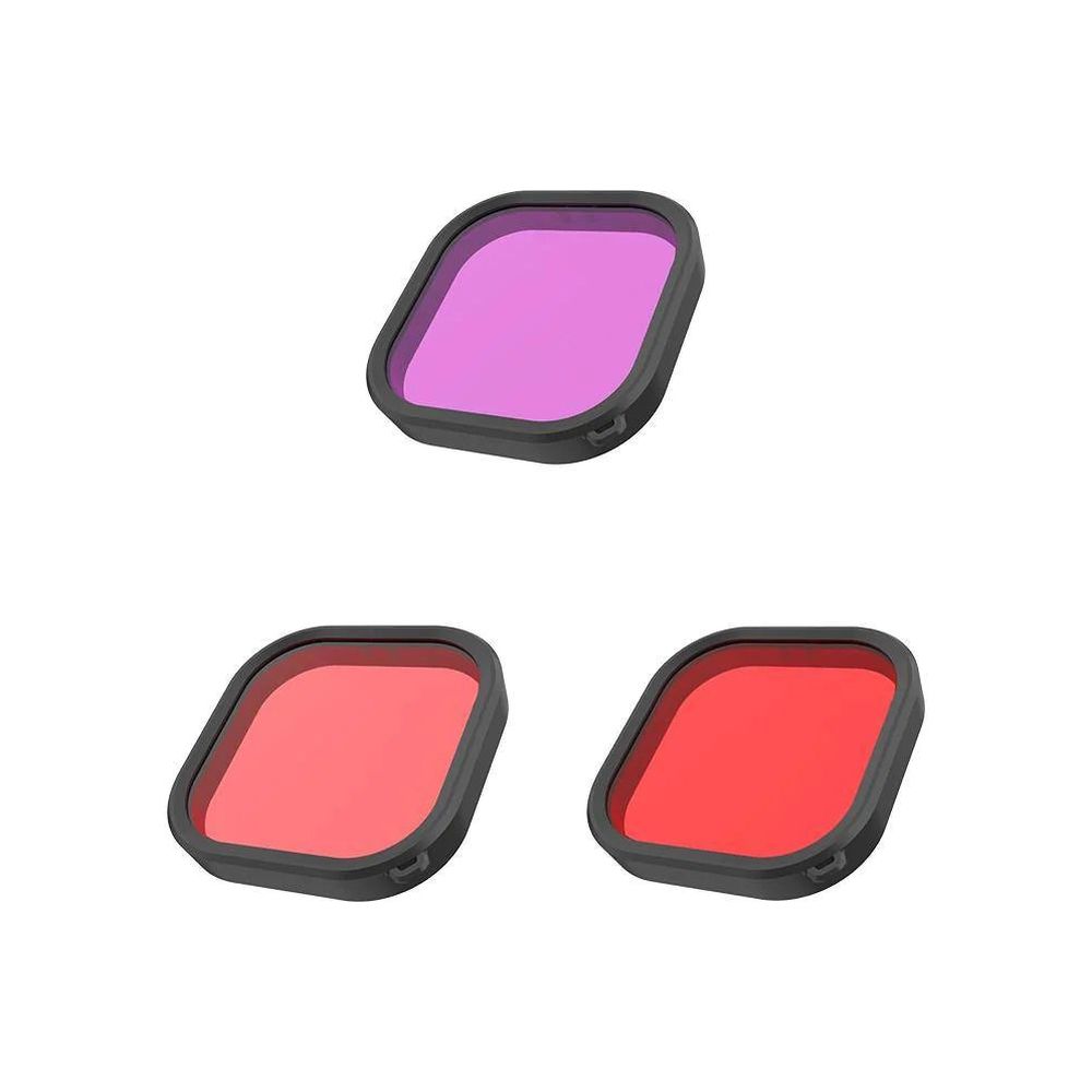 Telesin Diving filters for GoPro 9/10/11/12, red/pink/magenta