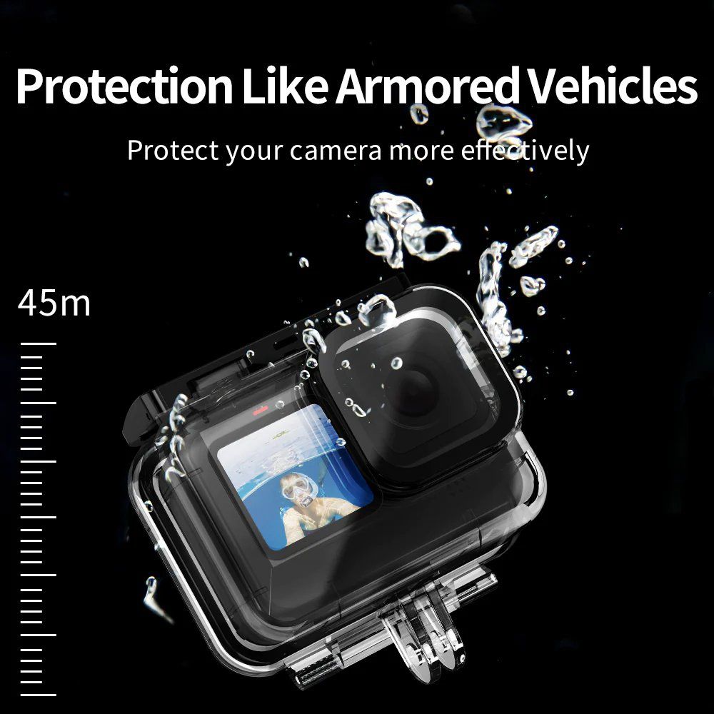 Telesin Waterproof case + dive filter set for GoPro 9/10/11/12