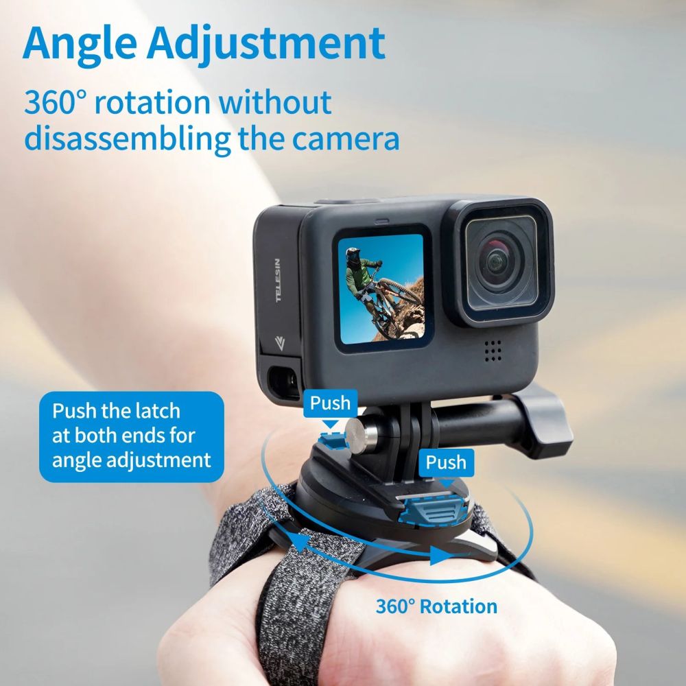 Telesin Wrist Strap Premium, 360° rotatable