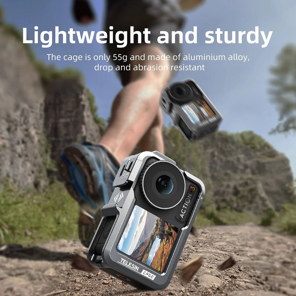 Telesin Metal cage for DJI Osmo Action 3