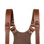 The Hantler Dual camera harness Cognac / Old silver, Large