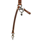 The Hantler Dual camera harness Cognac / Old silver, Large