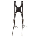 The Hantler Dual camera harness Black / Brass, Large