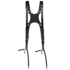 The Hantler Dual camera harness Black / Brass, Large