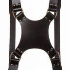 The Hantler Dual camera harness Black / Brass, Large