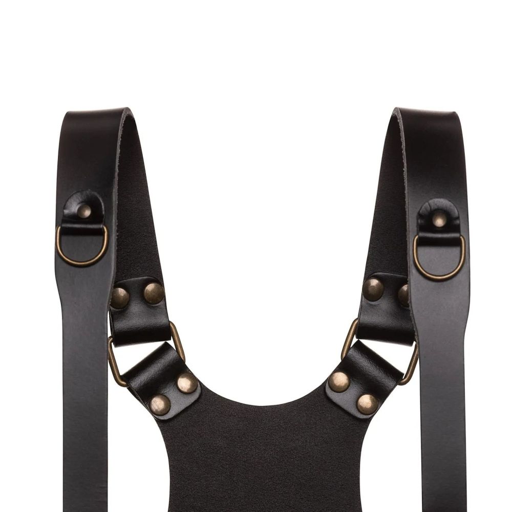 The Hantler Dual camera harness Black / Brass, Large