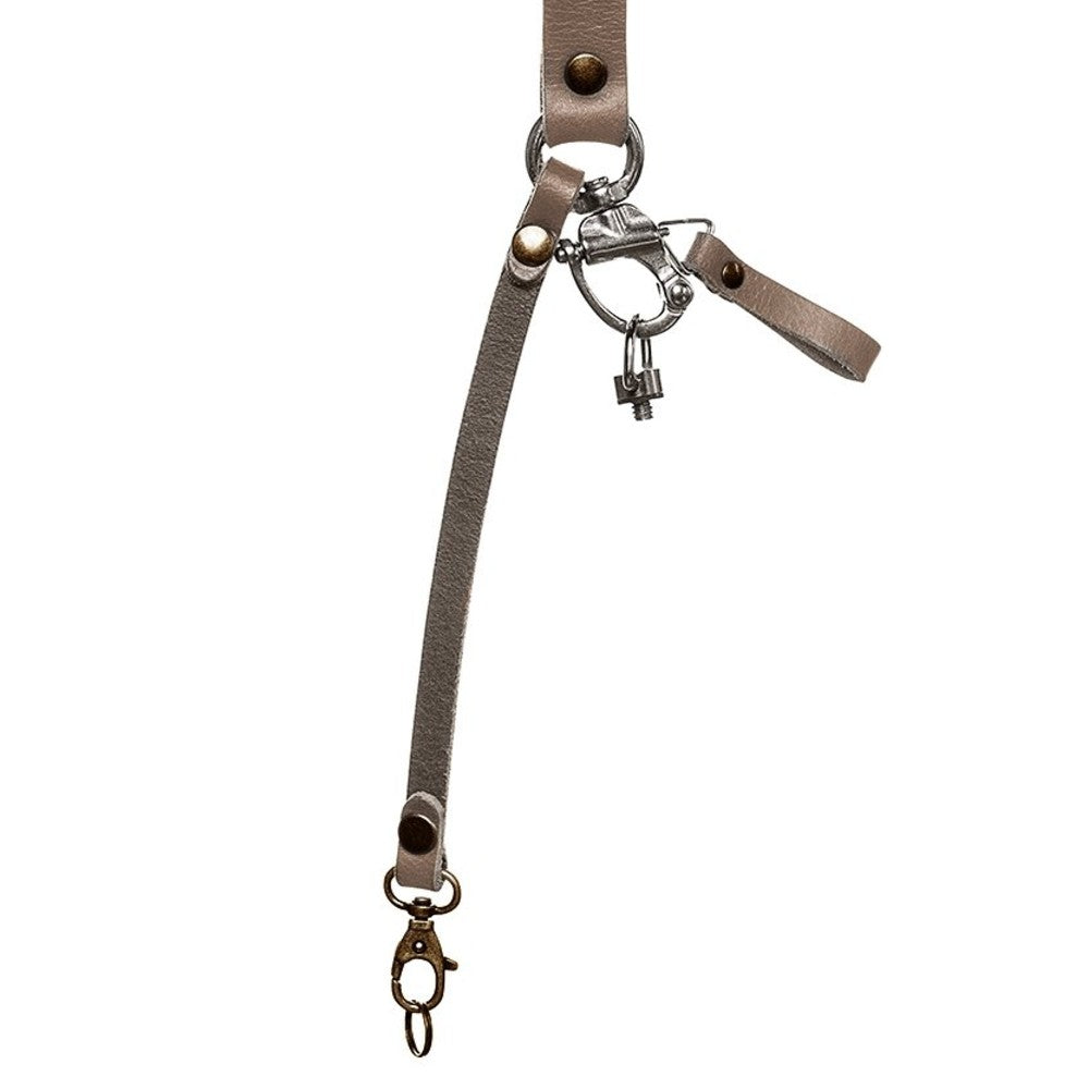The Hantler Dual camera harness Stone Gray / Brass, Regular