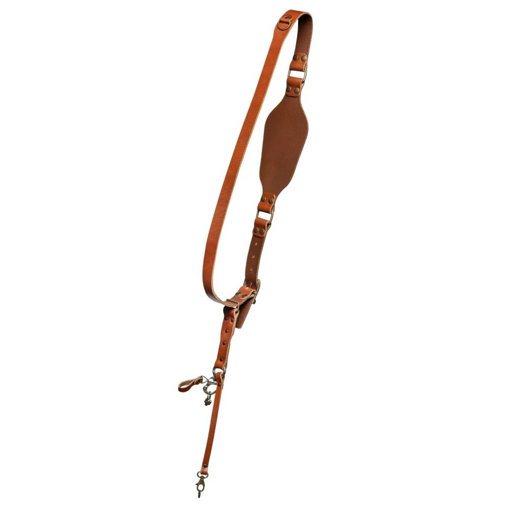 The Hantler Camera Shoulder strap Cognac / Old silver, Regular