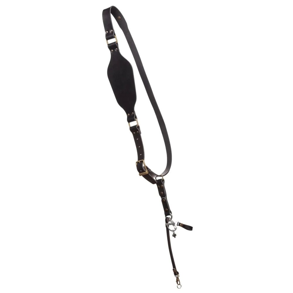 The Hantler Camera Shoulder strap Black / Brass, Regular