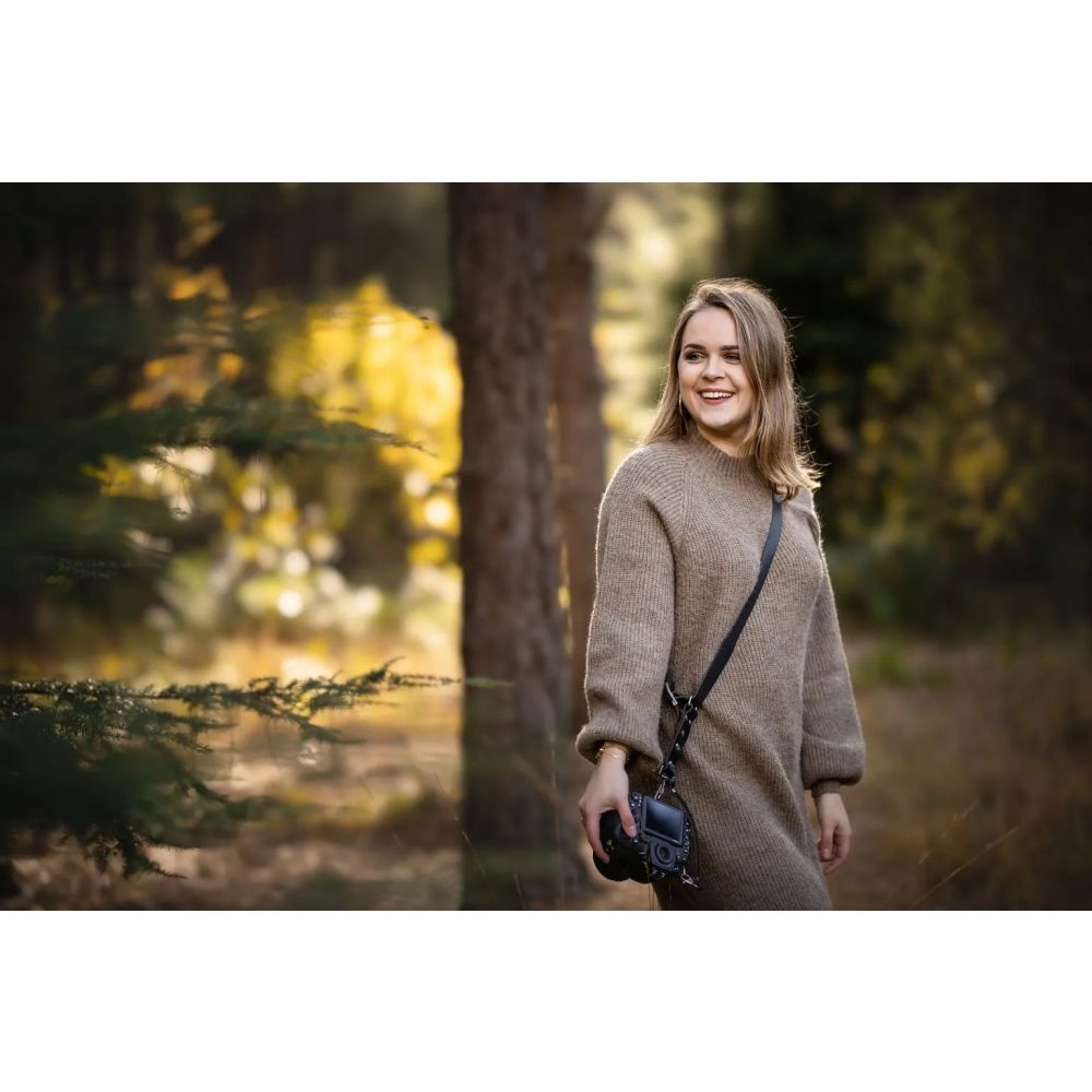 The Hantler Camera Shoulder strap Black / Brass, Regular