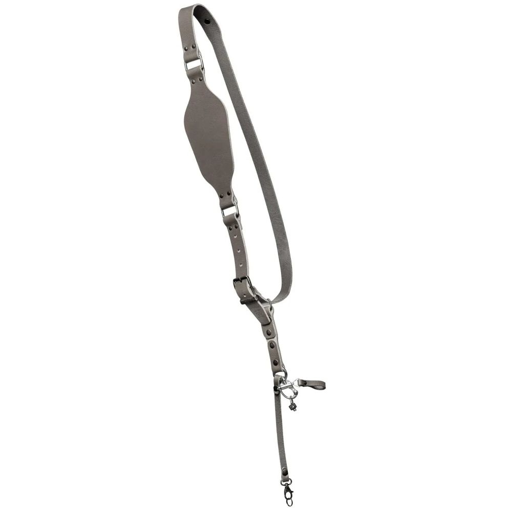 The Hantler Camera Shoulder strap Stone Gray / Brass, Regular