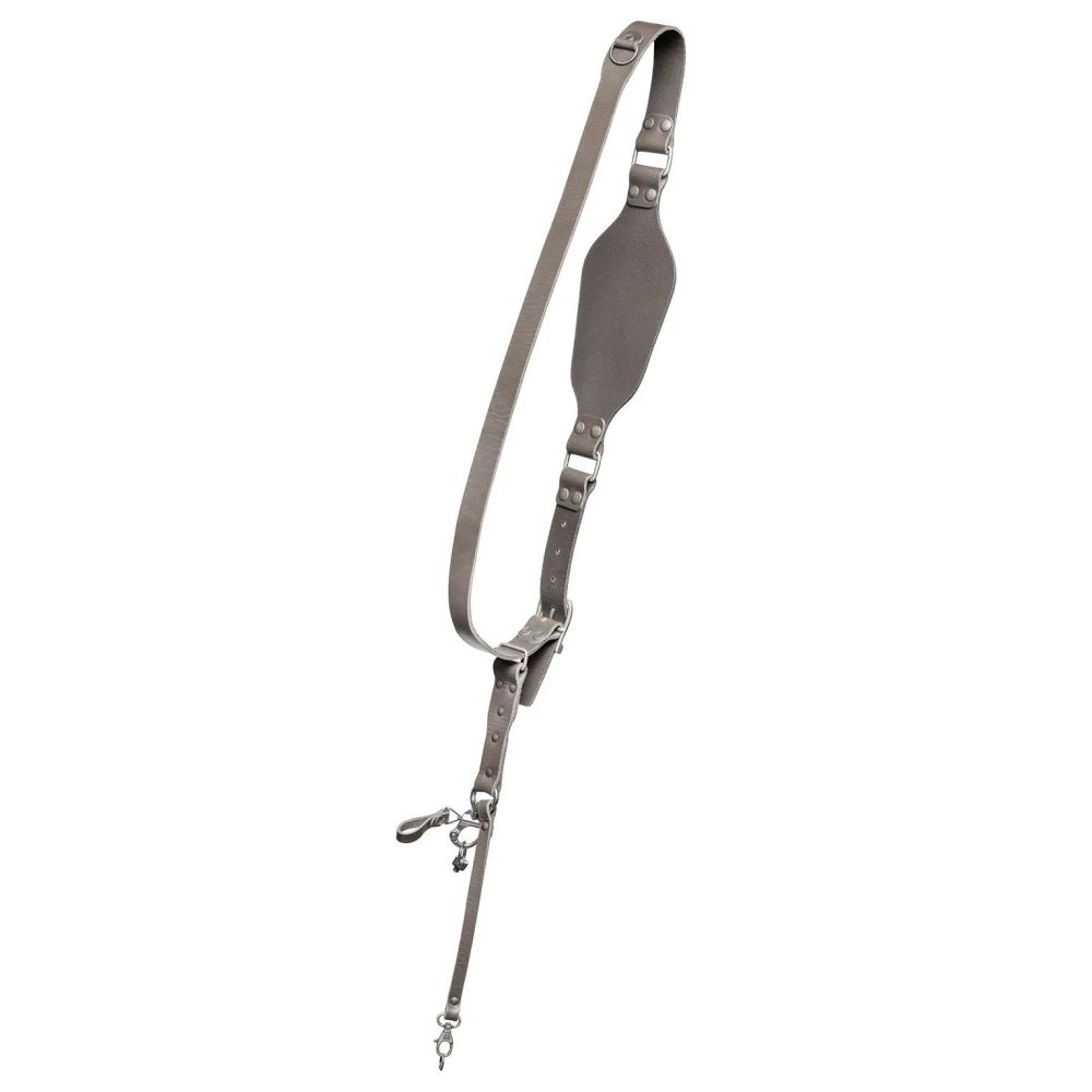 The Hantler Camera Shoulder strap Stone Gray / Brass, Regular