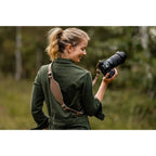 The Hantler Camera Shoulder strap Stone Gray / Brass, Regular
