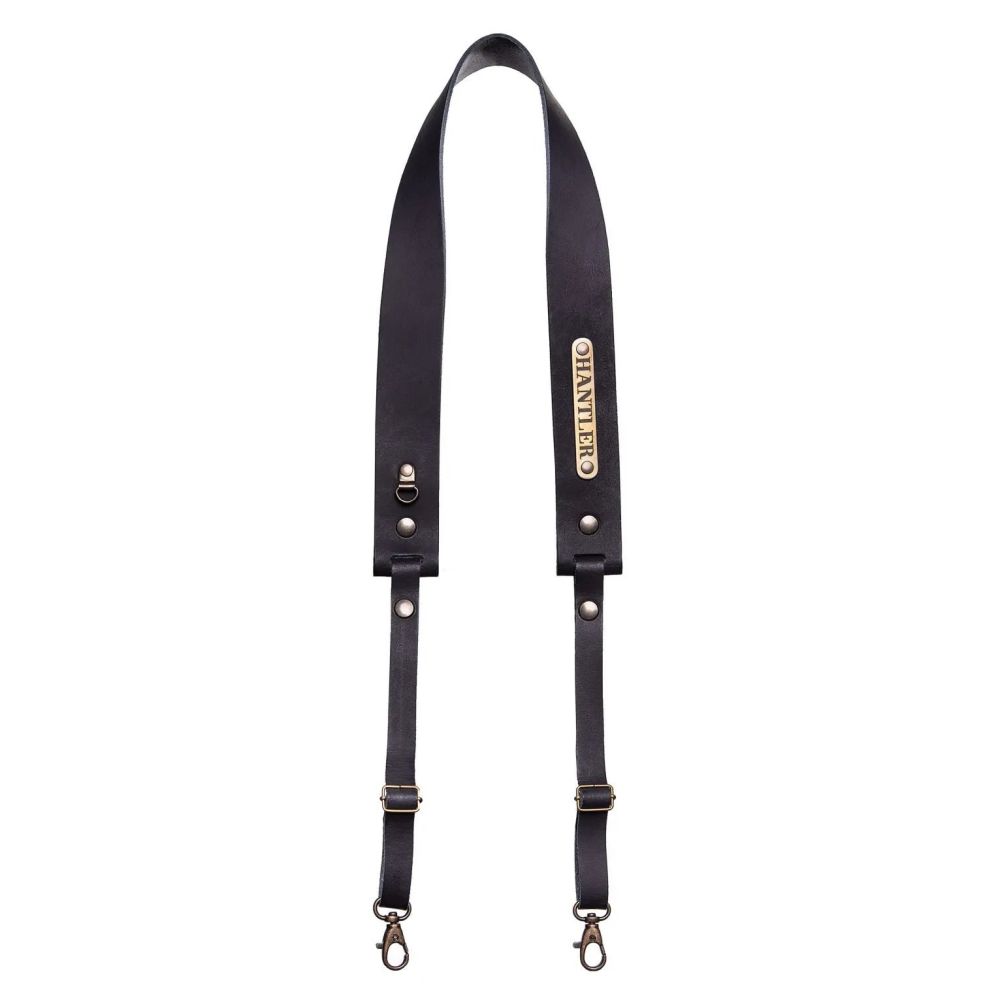 The Hantler Camera Neck strap Classic black / Brass